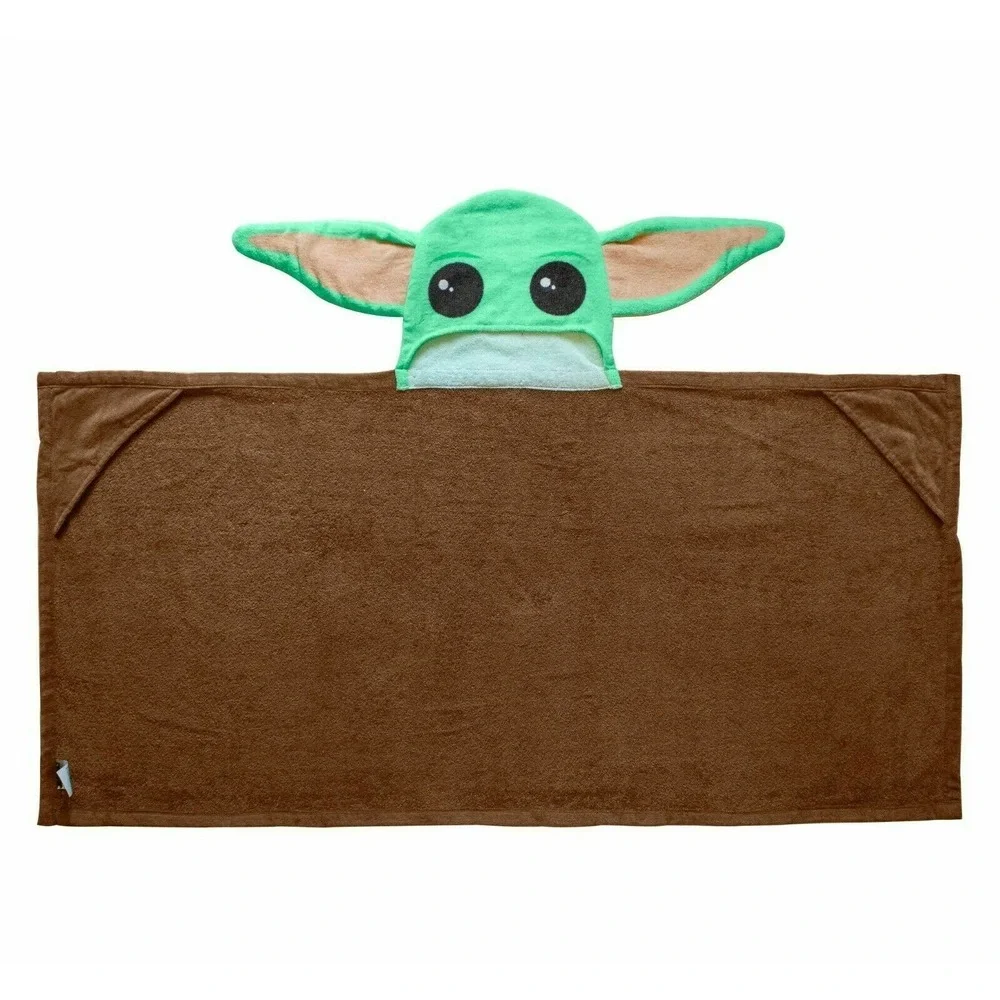 STAR WARS BABY YODA The Child HOODED BATH TOWEL with EARS, FUN GIFT!‎